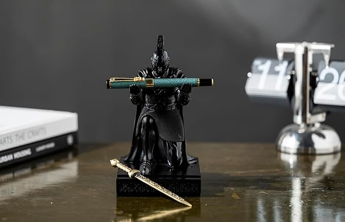 CYXStar Roman Praetorian Prefect Warrior Knight Pen Holder Desk Ornament Resin - Image 4