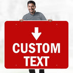 Custom Arrow, Custom Directional Sign, Down Arrow, 36x48 Inches, Rust Free - Image 2