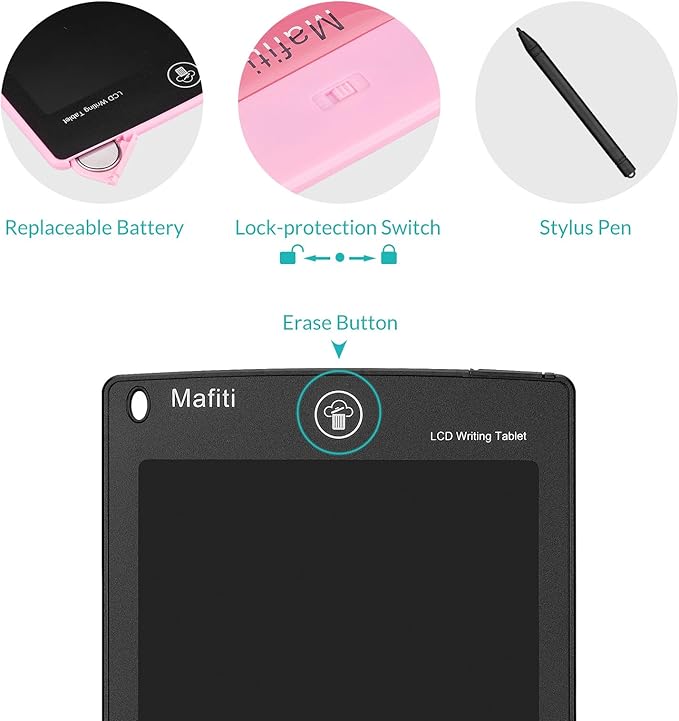 Mafiti 3 Pack LCD Writing Tablet 8.5 Inch Electronic Drawing Pads Doodle Board - Image 5
