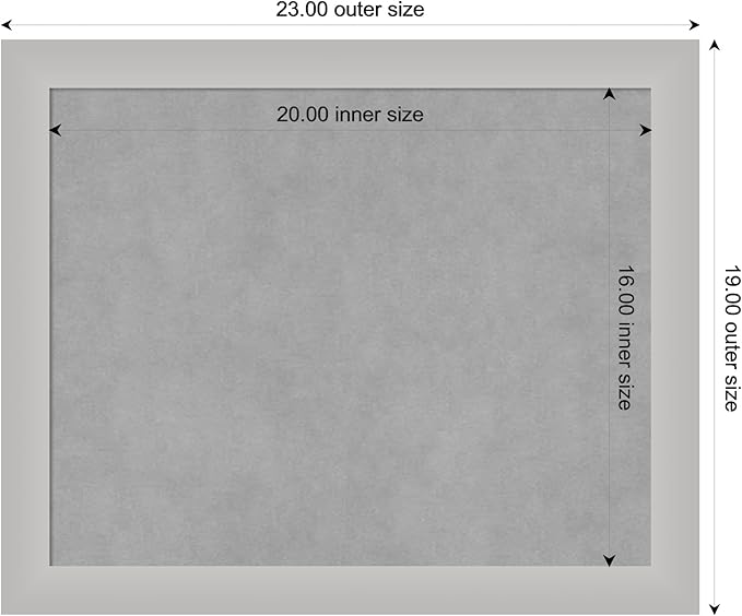 Amanti Art Silver Framed Magnetic Board 19x23 Small Vision Board - Image 3