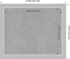 Amanti Art Silver Framed Magnetic Board 19x23 Small Vision Board - Image 3