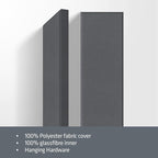 2” Thick Acoustic Panels with Hanging Brackets to the Wall, Medium Grey - Image 6