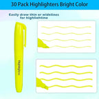 MGKO 30 Pack Bright Yellow Highlighters - Image 3