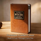 lajotiz One Minute With God: 365 Days Daily Prayer Book For Men | Daily Devotional and Prayer Journal Note Book Brown Faux Leather