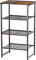 GEORIS 4 Tier Printer Stand, Spacious Floor Mount, Industrial, Printer Table by GEORIS