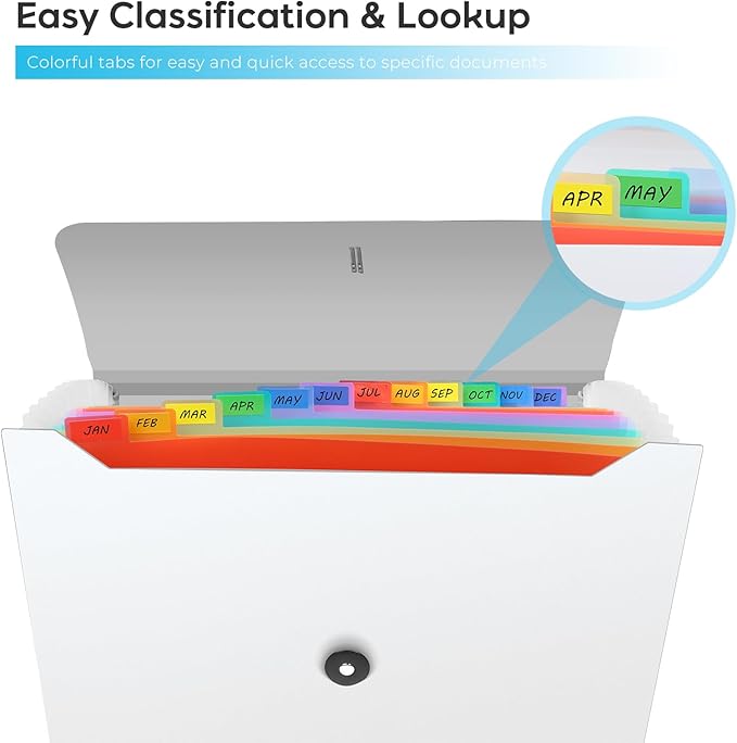 Accordion File Organizer, Expanding File Folder - Image 4