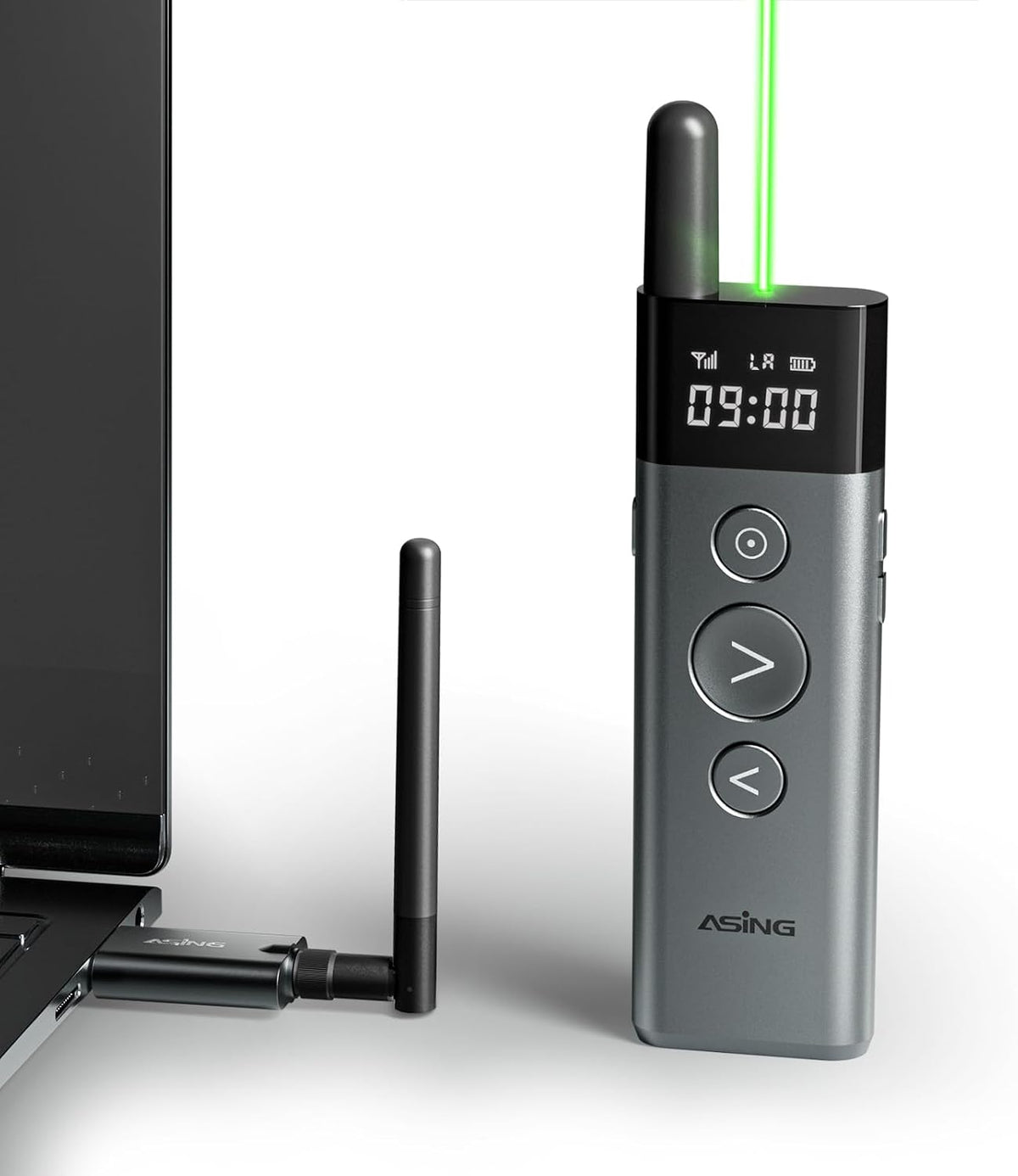 ASING 980ft Ultra-Long Distance Wireless and USB Laser Presentations Remote