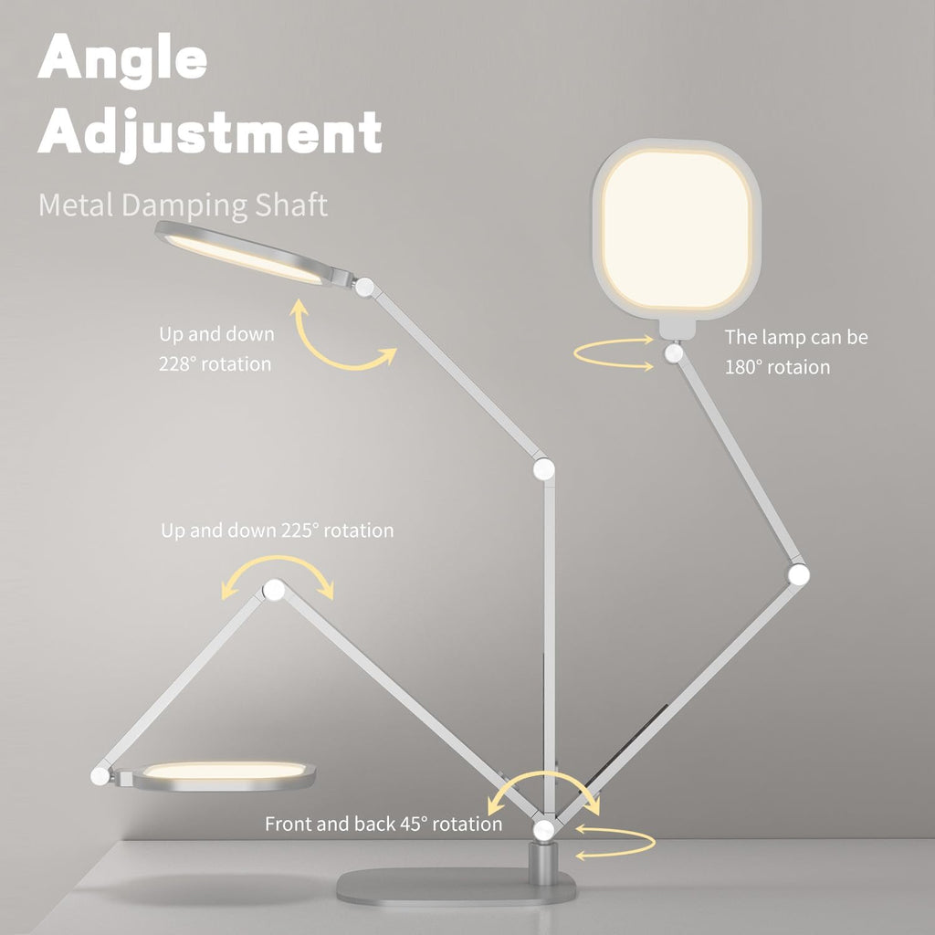 litones led desk lamp for home office, soft showing dimensions