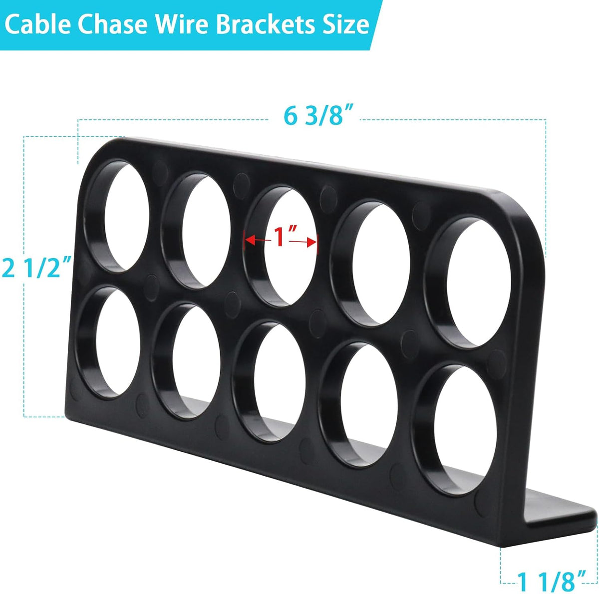 50Pack Cable Chase Wire Bracket,Cable Chase Bracket Support Organizer