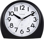Tinload 5.5" Large Analog Alarm Clock Silent Non Ticking, Gentle Wake, Beep by Tinload