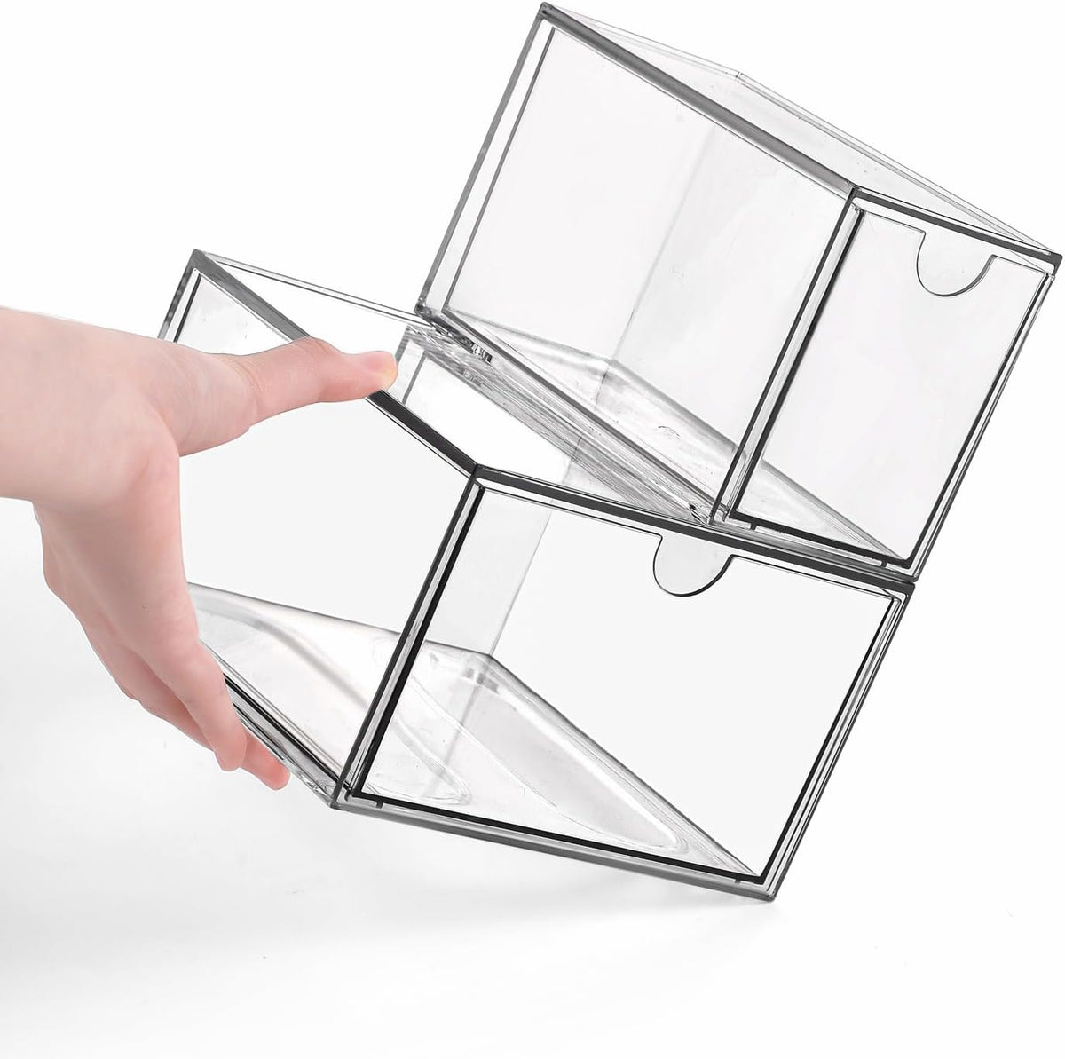4-piece Acrylic Desktop Drawer Organizer Set (3 Sizes)