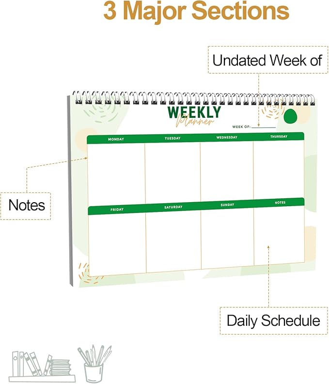 Weekly Planner Notebook, To Do List Notepad - Image 2