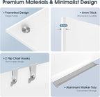 MaxGear Glass Whiteboard, Tempered Magnetic Dry Erase Board Ultra White - Image 3