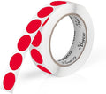 Perco Red 1-Inch Round Circle Dot Sticker Labels by Perco