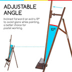 MEEDEN Large Painters Easel Adjustable Solid Beech Wood Artist Easel, Studio - Image 3