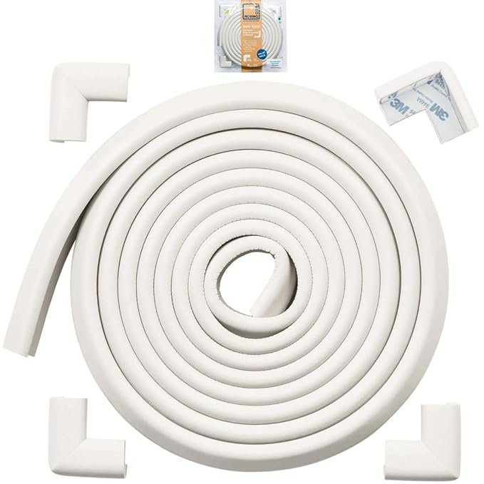 Roving Cove HeftyFit Edge Corner Protector Baby Proofing, Heavy-Duty, Soft NBR by RovingCove