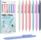 Piochoo Gel Pens, Quick Dry Black Gel Ink Pens Fine TIp, No Smudge, Smooth by Piochoo