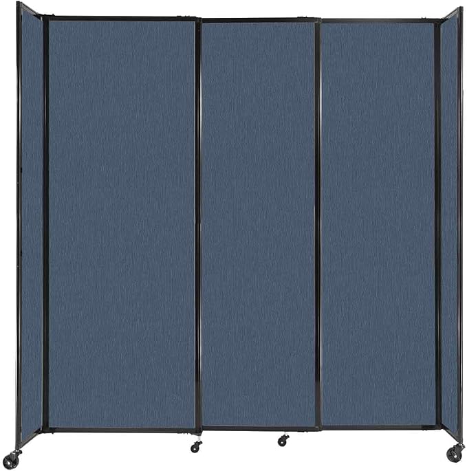 Versare Straightwall Sliding Portable Wall Partition | Freestanding Office by VERSARE