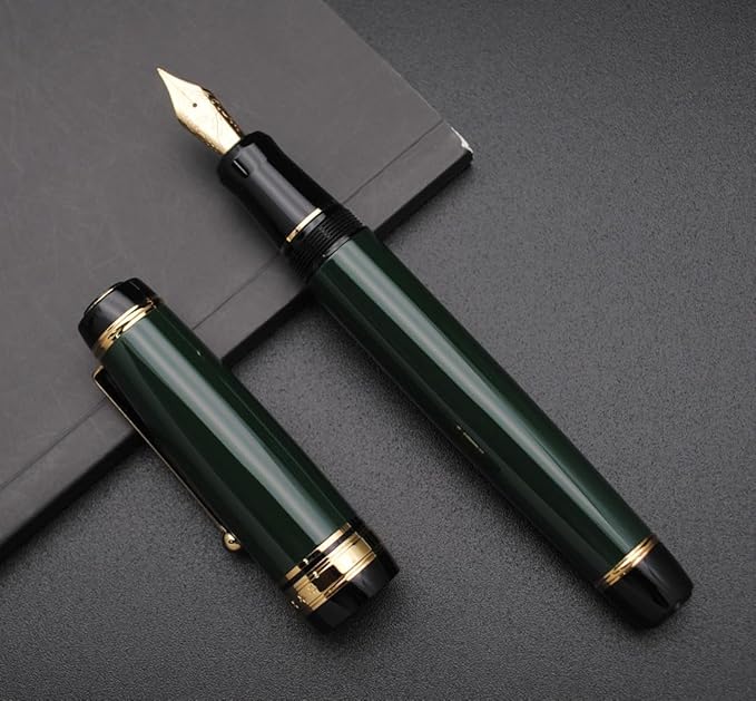 xixixiaozhu Metal Big Fountain Pen Set Medium Nib 0.7mm, Includes Ink Refill - Image 7
