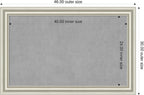 Amanti Art Silver Framed Magnetic Board 30x46 Large Vision Board - Image 2