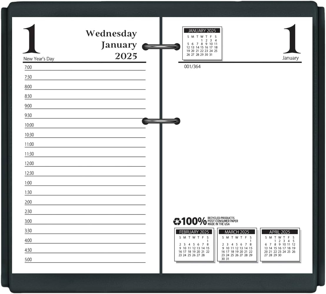 House of Doolittle 2025 Desk Calendar Refill, Daily, Economy, Fits #17 Base, 3.5 x 6 Inches, January - December (HOD4717-25)