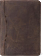 Geslun Genuine Leather Portfolio, Legal Size 8.5 x 14 Pad Holder, Business - Image 2