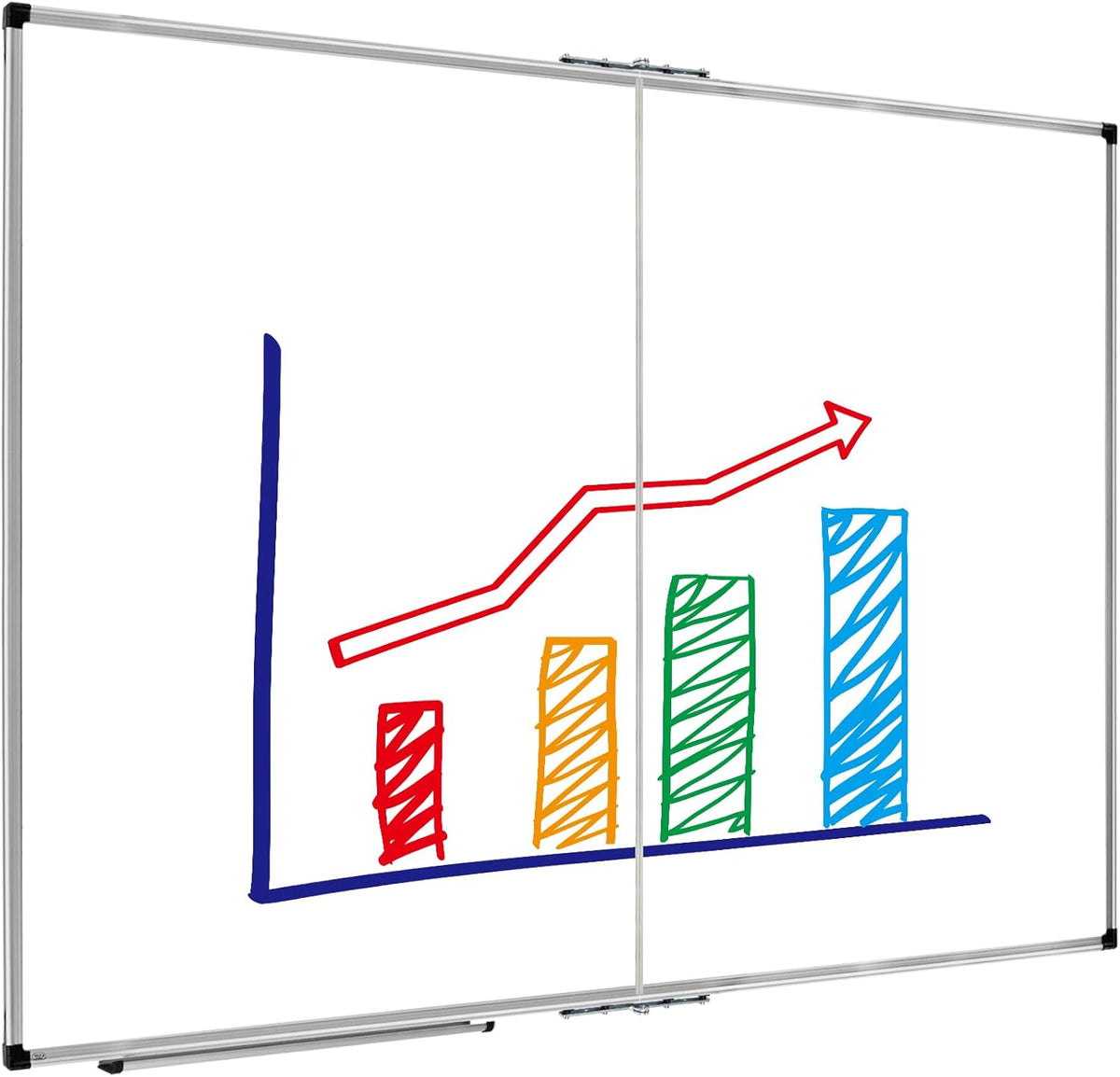 XBoard Dry Erase Board 60 x 48 Inch | Foldable Magnetic White Board