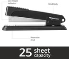 Amazon Basics Full-strip Metal Office Desktop Stapler, 20 Sheet Capacity - Image 2