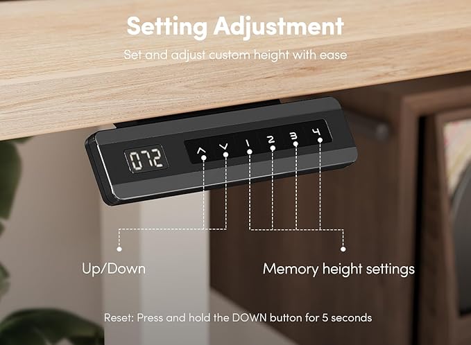 FEZIBO 55 x 24 Inch Height Adjustable Electric Standing Desk - Image 8