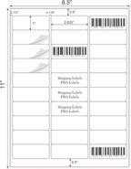 1" x 2-5/8" Address Labels 1500 Labels Sticker Paper - Image 2