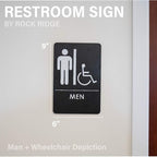 USA Made - Men's and Women's Restroom Signs ADA-Compliant Bathroom Door Signs - Image 5