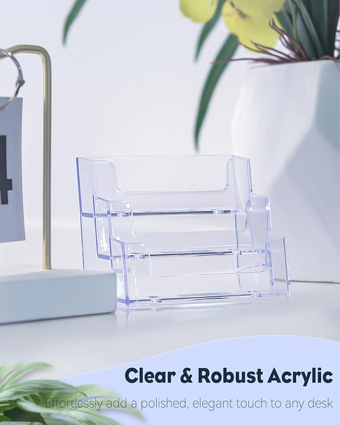 Uniclife Acrylic Business Card Holder - Image 3