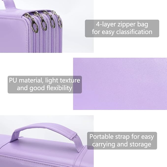 Vomgomfom Deluxe PU Leather Pencil Case - Image 3