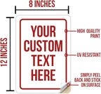 Custom Sign Sticker, Personalized Signs - Image 2