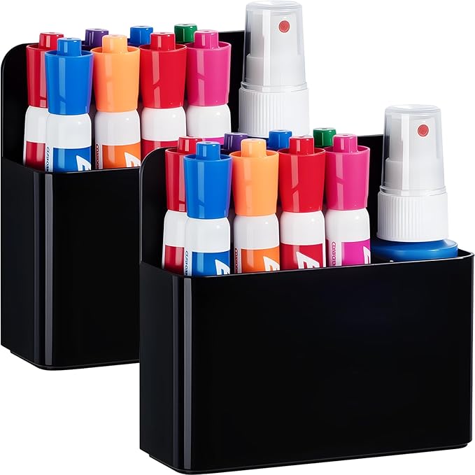 BEYGORM 2 Pack Plastic Magnetic Pen Holder - Image 8