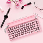 Adventurers Typewriter-Style Retro Mechanical Keyboard LED Backlight 83 Keys - Image 2