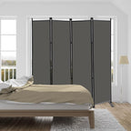 MAYOLIAH 4 Panel Room Divider Screen 6Ft Tall Foldable Privacy Dividers Indoor - Image 2