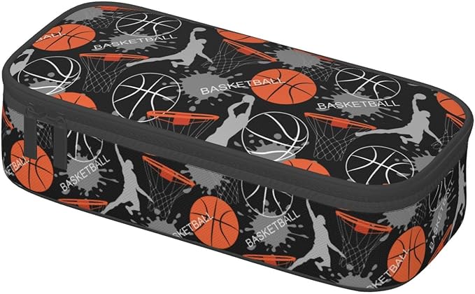 Basketball Fun Sport Ball Pencil Case Big Capacity Storage Pencil Pouch - Image 3