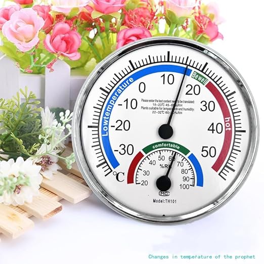 5" Indoor Outdoor Hygrometer/Thermometer, Humidity Gauge Indicator Temperature - Image 3