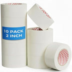 SWRT Masking Tape 2” x 55Yds, 10 Rolls – Bulk Value White Tape by SWRT