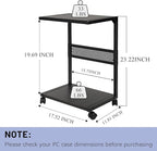 Bfttlity PC Stand Computer Tower Stand 2-Tier Metal CPU Holder - Image 2