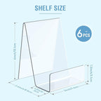 Aredpoook 6 Pack Acrylic Book Stand, Book Display Holder, Display Stand - Image 2
