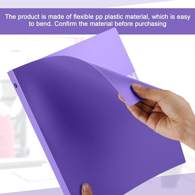 Henoyso 16 Pcs 3 Ring Binder 0.5 Inch Round Fits Letter Size 8.5'' x 11'' Paper - Image 2