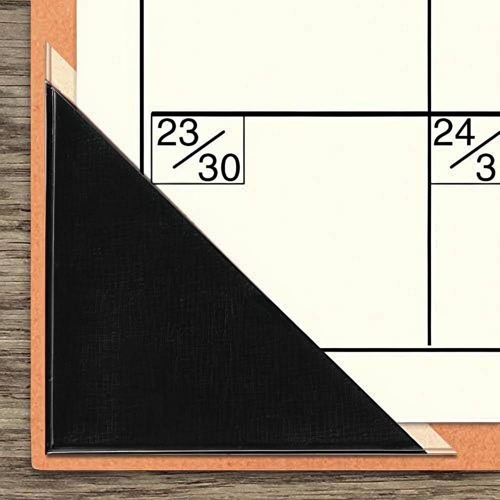 StoreSMART Peel and Stick Calendar Corners - Black Plastic - 300 Pack - STB1336BK-300