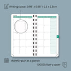 POPRUN 2026 Pocket Planner Weekly and Monthly Calendar - Image 4