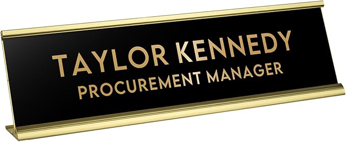 Custom Engraved Desk Plate | Personalized by 904Custom