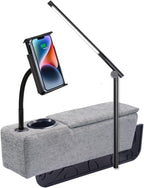 Multifunctional Sofa Armrest, Couch Armrest with Wireless Charge Stand, Removable Couch Caddy with Storage,Including LED Reading Light