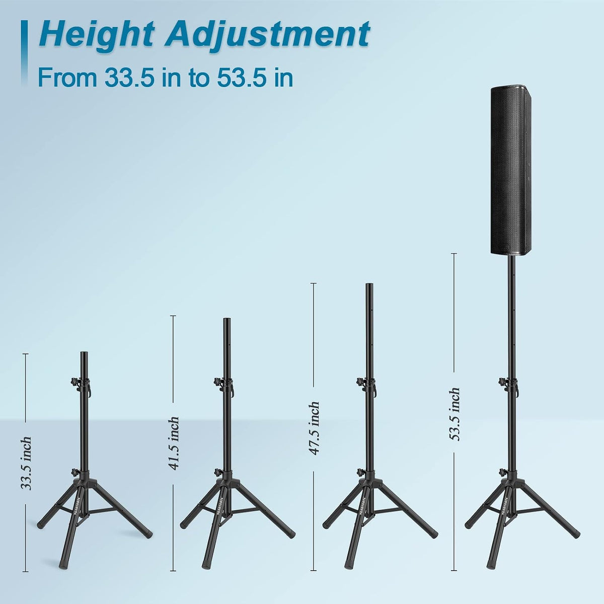 Vondynote Tripod Speaker Stands Pair 33.5"-53.5" PA DJ Mini Speaker...