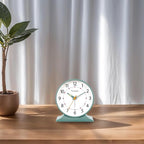 Tinload 4.5" Antique Retro Analog Alarm Clock, Small Silent Bedside Desk Clock - Image 4
