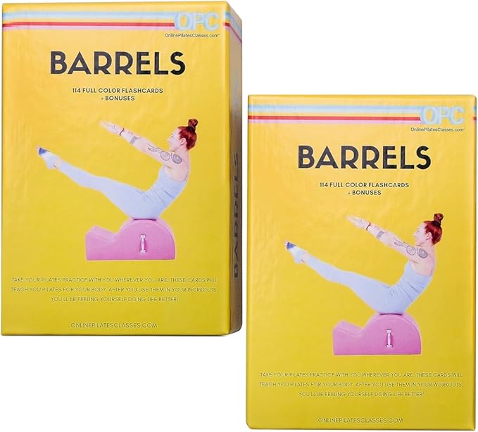OnlinePilatesClasses Pilates Barrels Flashcards, Deck Cards Set - Image 3